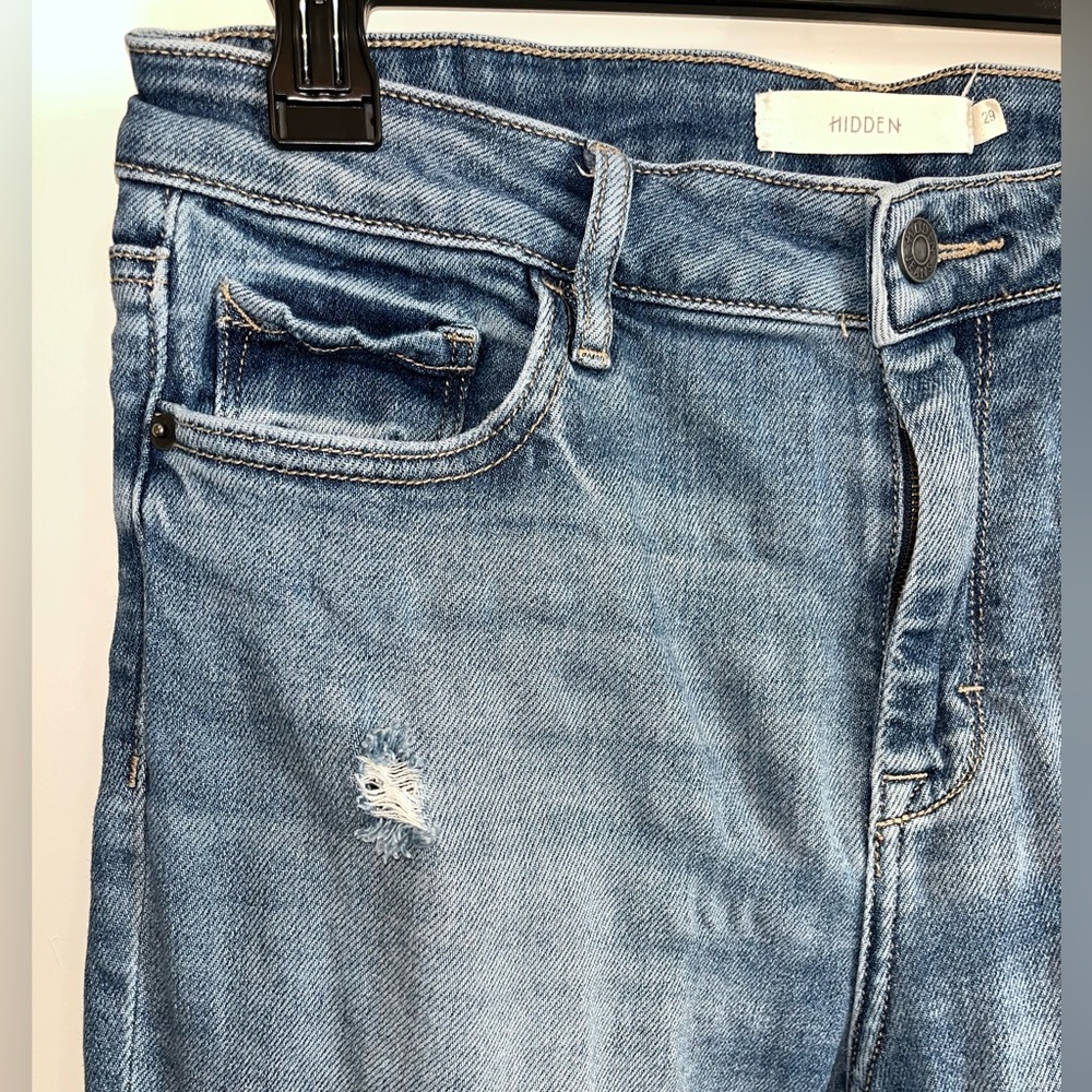 Hidden Jeans Size 29 Light Wash Ripped Denim Jeans - Picture 4 of 9